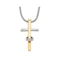 thumbnail image 1 of Collier Pendentif Croix pour Homme en Acier Inoxydable avec Chaîne (18 Pouces), 1 of 3