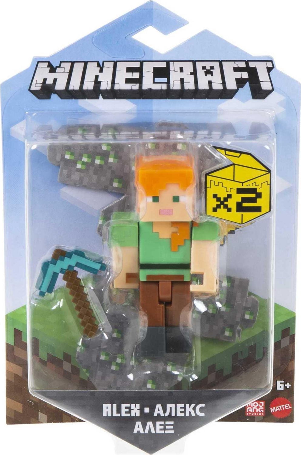 Figurine personnage Alex Minecraft de 8 cm