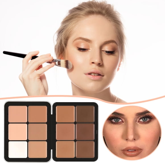 WIFKLSIIPG Color Correcting Concealer 12 Color Concealer Foundation Long Wearing Full Coverage Makeup and Corrector for Under Eye Dark & Blemishes