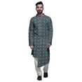 thumbnail image 1 of Atasi Ensemble Kurta Imprimé en Coton pour Hommes, Kurta Pyjama Décontracté de Designer, Vêtements, 1 of 2
