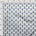 thumbnail image 2 of oneOone Organic Cotton Voile Fabric Leaves & Floral Block Printed Craft Fabric BTY 42 Inch Wide, 2 of 4