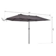thumbnail image 2 of Outsunny 15' Double-Sided Patio Umbrella, 2 of 2