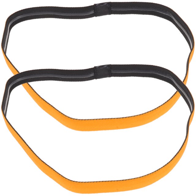 Miangastore Élastiques à Cheveux Orange 2 Pcs 9.4X0.6X0.4In
