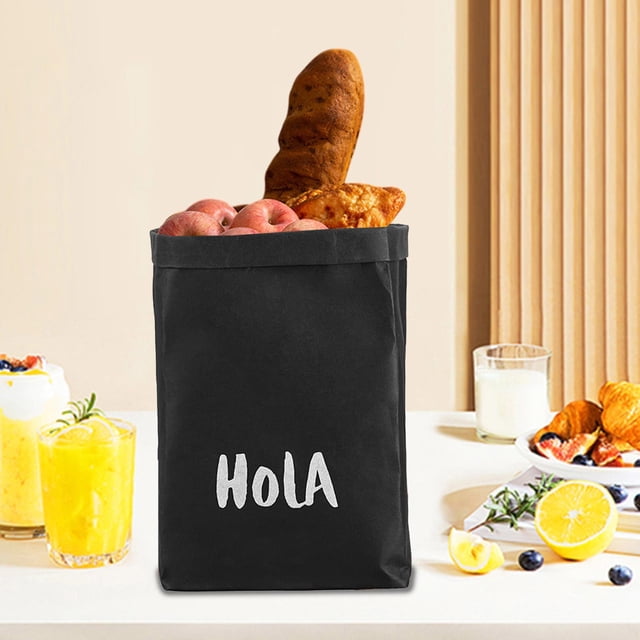 Washable Kraft Paper Storage Bag,Waterproof Kraft Paper Organizer,Thickened Paper Storage Bag,Kitchen Refrigerator Storage Bag,Plant Pot Holder Cover,Multipurpose Paper Storage Container Bag