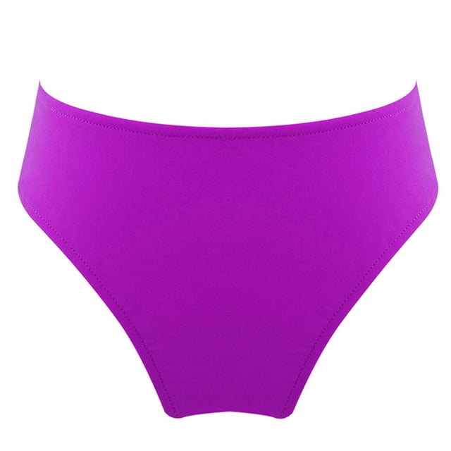 Kids Girls' Slim Swimming Bottom with Lining UPF50+ Sun Protection Rash Guard Swim Brief Purple 14