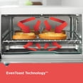 thumbnail image 4 of BLACK+DECKER Crisp N Bake Countertop Air Fryer 4 Slice Toaster Oven, Gray, 4 of 8