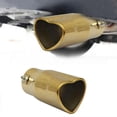 thumbnail image 4 of TopLLC Exhaust Pipe Muffler Tailpipe Car Modification Exhaust Pipe Heart shaped tail throat, 4 of 6