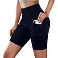 thumbnail image 2 of Timegard Plus Size Shorts for Women Running Ruched Comfy Shorts Casual Workout Shorts Elastic Waist, 2 of 6