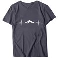 thumbnail image 1 of EQWLJWE Hauts pour Femmes T-Shirt Graphique Surdimensionné Manches Courtes Col Rond Épaule Tombante Décontracté Liquidation, 1 of 3