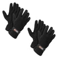 thumbnail image 4 of Men's Fleece Lined Adjustable Warm Winter Gloves, 4 of 8