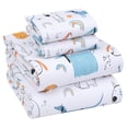 thumbnail image 1 of RUVANTI 100% Cotton Queen Sheets, Percale Queen Sheet Set, Puppy Me, 1 of 5