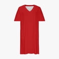 thumbnail image 4 of BEFOKA Robe pour Femme Grande Taille, Liquidation de Robes d'Été pour Femmes, Robe Unie Grande Taille à Manches Courtes et Col avec Poches pour Femme, 4 of 5