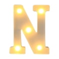 thumbnail image 1 of Light Up Letters Led Bar Lights & Signs Alphabet Led Letter Lights Up White Plastic Letters, Hanging On A-M& White Led Lights, 1 of 3