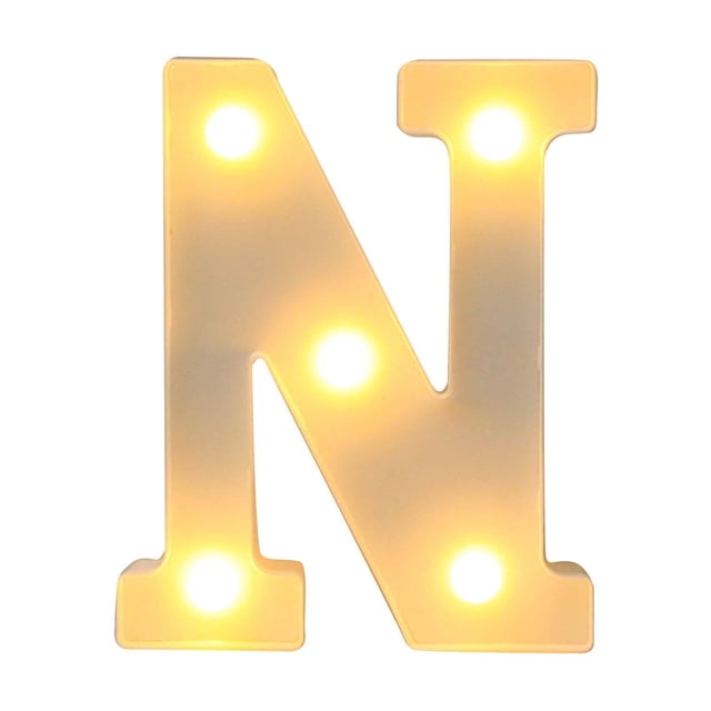 Light Up Letters Led Bar Lights & Signs Alphabet Led Letter Lights Up White Plastic Letters, Hanging On A-M& White Led Lights