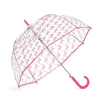 Parapluie canne à ouverture automatique avec auvent en forme de bulle