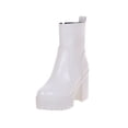 thumbnail image 1 of XZNGL Womens Winter Thick Bottom Waterproof Platform Thick High Outdoor Short Knight Boots, 1 of 9