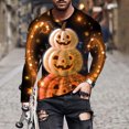 thumbnail image 2 of Pisexur Chandails en Molleton d'Halloween pour Hommes, Chandails en Molleton Graphiques Surdimensionnés, Manches Longues, Pull Décontracté, Col Rond, Grande Taille, S-6TG, 2 of 5