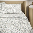 thumbnail image 4 of Beautiful Botanical 4-Piece Percale White Sheet Set, Double by Drew Barrymore, 4 of 5