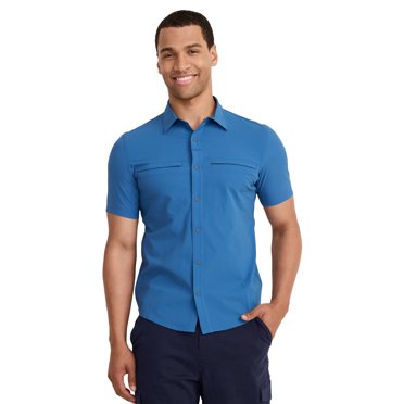Jockey Outdoors Men's Short Sleeve Snap Woven Shirt
