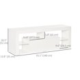 thumbnail image 3 of HOMCOM Modern TV Stand Media Console Table w/ LED Lights for 55" TV, 3 of 10