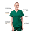 thumbnail image 4 of Adar Pro Breakthrough Plus Scrub Set For Women - Enhanced V-Neck Top & Multi Pocket Pants - Petite / Tall, 4 of 8