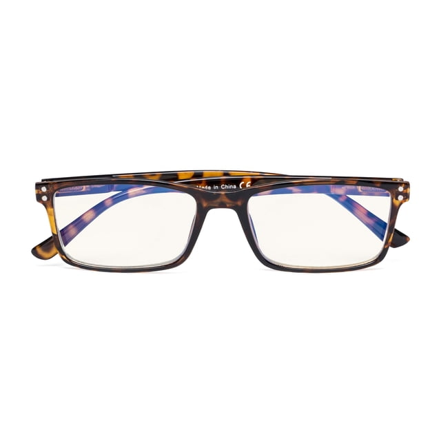 CessBlu Blue Light Filter,Spring Hinges Computer Reading Glasses for Women and Men(DEMI,+1.75)
