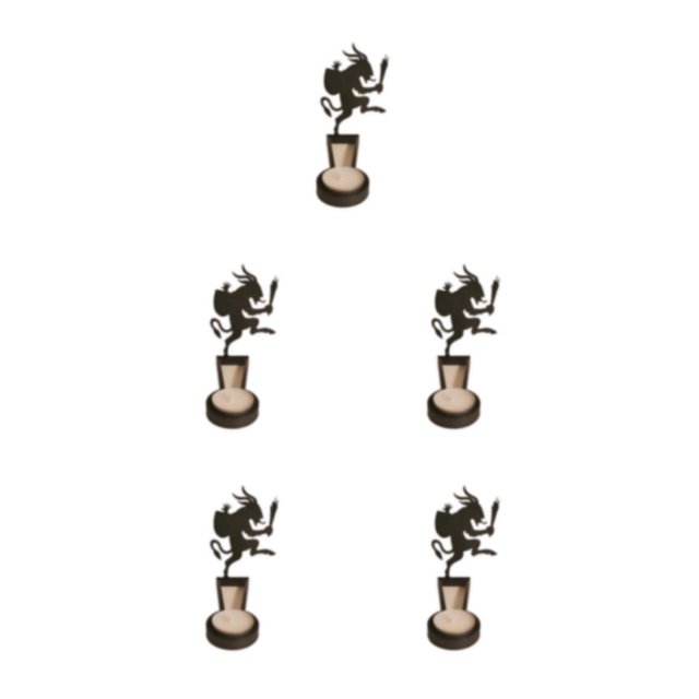 Youkk Iron Made Candle Holders With Exquisite Craft For Halloween Decoration Chilling Candlestick B 5Set