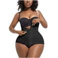 thumbnail image 2 of Jusqu'à 60 % de Rabais, Combinaison Gainante pour Femmes, Taille Cintrée, Coussinet de Poitrine, Sports de Mise en Forme, Matériau Confortable, Design Tendance, Entraînement, Amincissant, Gaine Tissu Respirant/nylon, Spandex, Noir, 2 of 9