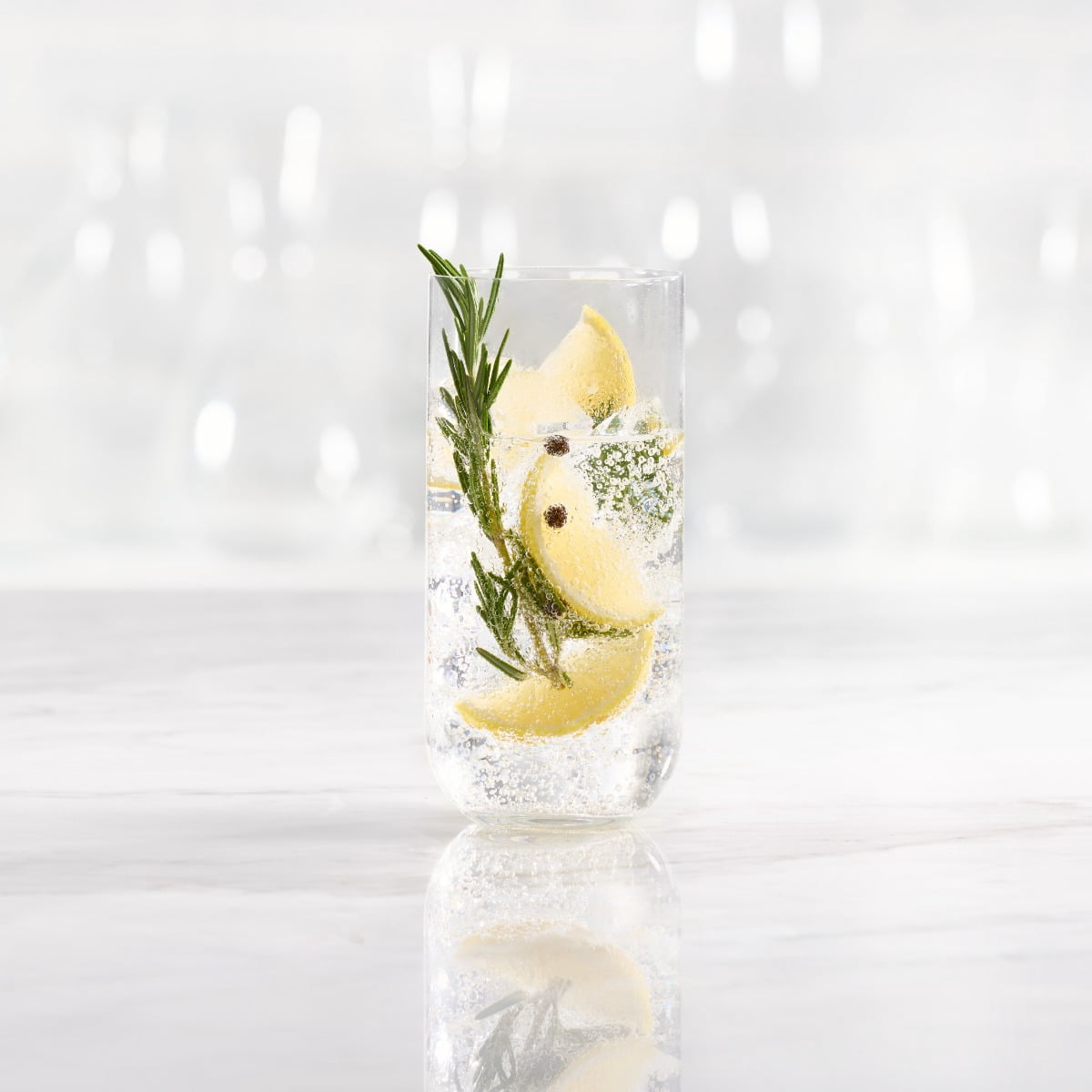 Trudeau Grace Lead-Free Crystalline Highball Glasses 15oz, Set of 4, Made in Europe