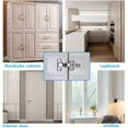 thumbnail image 4 of 10Pcs Cabinet Hinge Repair Plate Kit Kitchen Cupboard Door Hinge Mounting Plate with Holes Flat Fixing Brace Brackets, 4 of 7