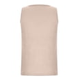 thumbnail image 3 of Timegard Plus Size Tank Tops for Women Round Neck Button Sleeveless Tops Casual Solid Color Knit Tee, 3 of 5