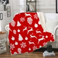 thumbnail image 1 of Agiferg Winter Christmas Pattern Wear Cap Home Blanket Children's Blanket Hooded Shawl, 1 of 3