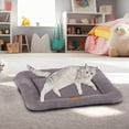 thumbnail image 3 of Tapis de Cage Robuste et Anti-Morsure avec Dessous Antidérapant et Fermeture Éclair Dissimulée, Lit pour Animal Lavable pour un Chenil Douillet, 3 of 4