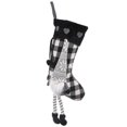 thumbnail image 1 of XZNGL Christmas Stockings Ornament Checked Deco Check Car Stockings Gift Bag, 1 of 9