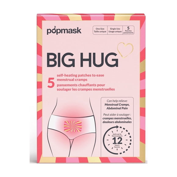Popmask Big Hug Pansement Chauffant, 5 Pansements