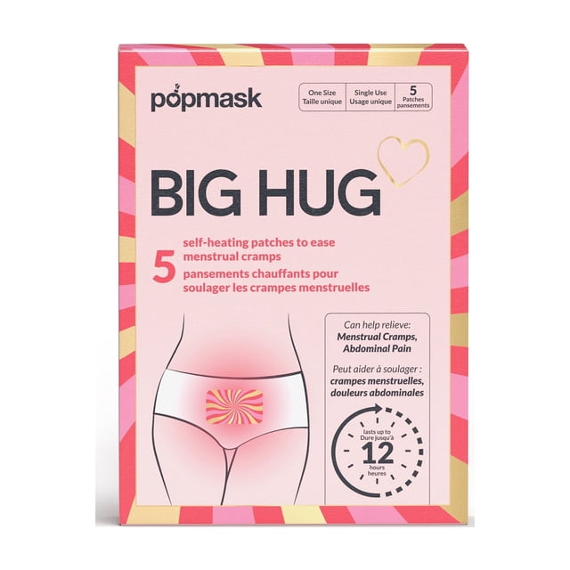Popmask Big Hug Pansement Chauffant, 5 Pansements