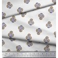 thumbnail image 2 of Soimoi Polyester Crepe Fabric Floral Block Decor Fabric Printed Yard 42 Inch Wide, 2 of 5