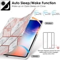 thumbnail image 3 of iPad PRO 12.9 Inch 2nd Gen [ Pro 12.9 2017 2 Gen ] A1670 A1671 MQDC2LL/A MQDD2LL/A MQDA2LL/A MP6H2LL/A MP6J2LL/A MP6G2LL/A MPL02LL/A MPL12LL/A MPKY2LL/A Smart Printed PC Cover - Marble Pink, 3 of 4