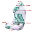thumbnail image 2 of fastboy Swivel Computer Gaming Chair Cover Stretch Armchair Cover Green Leaf, 2 of 9