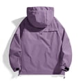thumbnail image 4 of RXIRUCGD Manteau Veste Mode Ajustée à Capuche à Cordon avec Coutures pour Homme, Violet, Taille : L, 4 of 4