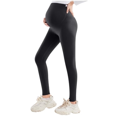 Haimao Leggings de Yoga de Maternité Opaques pour l'Entraînement en Liquidation, Doux et Extensibles, Leggings de Grossesse par-Dessus le Ventre