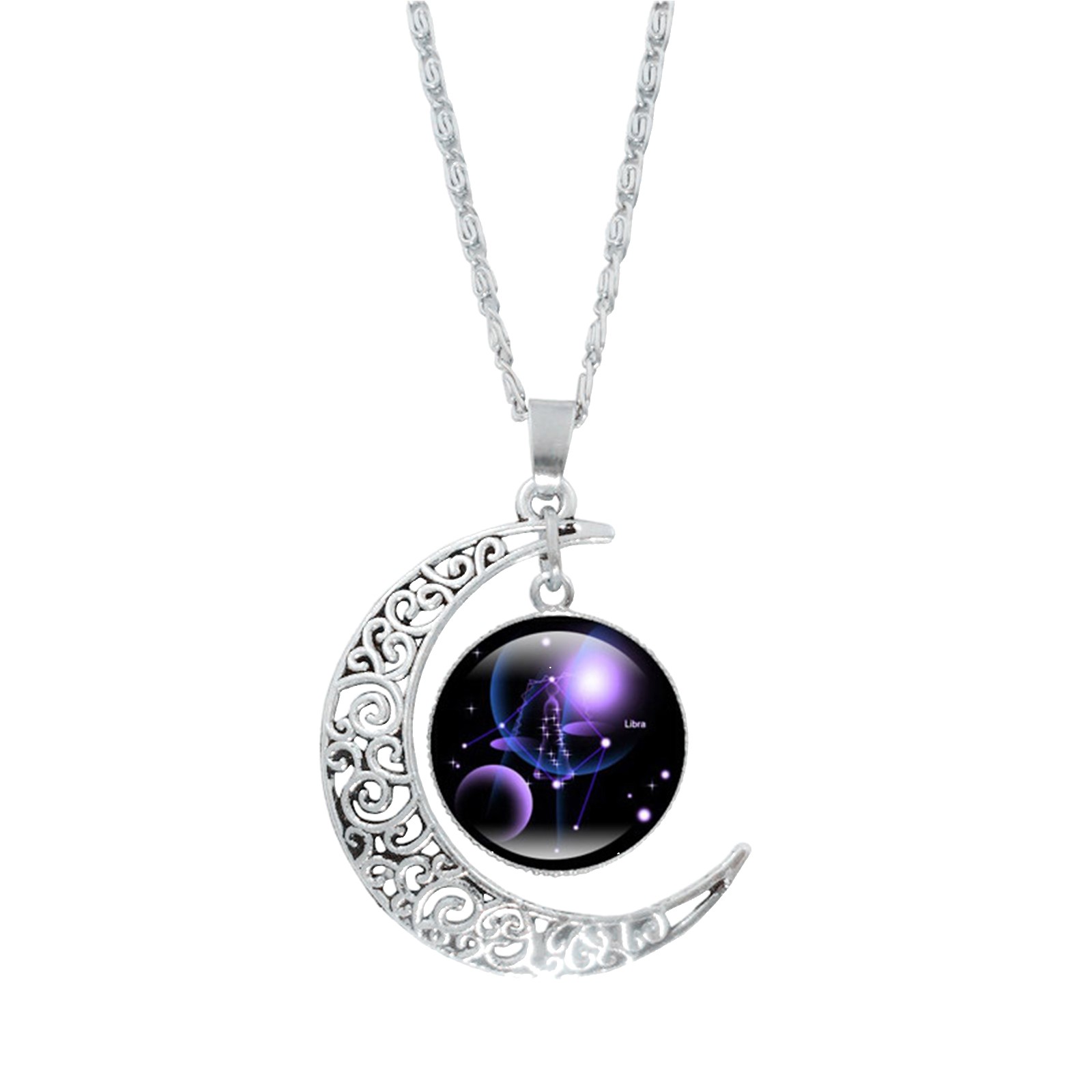SIfdSeng Collier Lune 12 Constellations Cadeaux pour Maman Cadeau pour Femmes Elle Filles