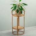 thumbnail image 2 of Support pour Plantes en Osier de Bambou avec 2 Tablettes, 2 of 3