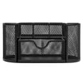 thumbnail image 3 of Deli Mesh Desk Organizer with Drawer, 8 Compartments, Black, 3 of 10