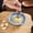 Blue, variant on CaiYueKe Ceramic Grinding Bowl, Garlic and Ginger Grater with Storage Tray, Household Mincing Tool, Easy Clean Ceramic Grater, Kitchen Grinding Tool, Ceramic Fruit Bowl Decorative Bowl