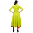 thumbnail image 1 of Bimba Womens Designer Ethnic Kurti Flared Anarkali Kurta Dress With Tassele, 1 of 2
