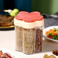 thumbnail image 1 of Chmadoxn 5 In 1 Spice Container And Pepper Shaker Transparent Seasoning Shaker Can Filter Lumps Spice Jars For Home Restaurant Kitchen Cooking Steak BBQ seasoning boxes, 1 of 6