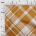 thumbnail image 2 of oneOone Viscose Jersey Orange Fabric Check Sewing Craft Projects Fabric Prints By Yard 60 Inch Wide, 2 of 4