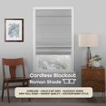 thumbnail image 4 of Achim RSCO36GY04 36 x 64 in. Cordless Blackout Roman Window Shade, Grey, 4 of 4