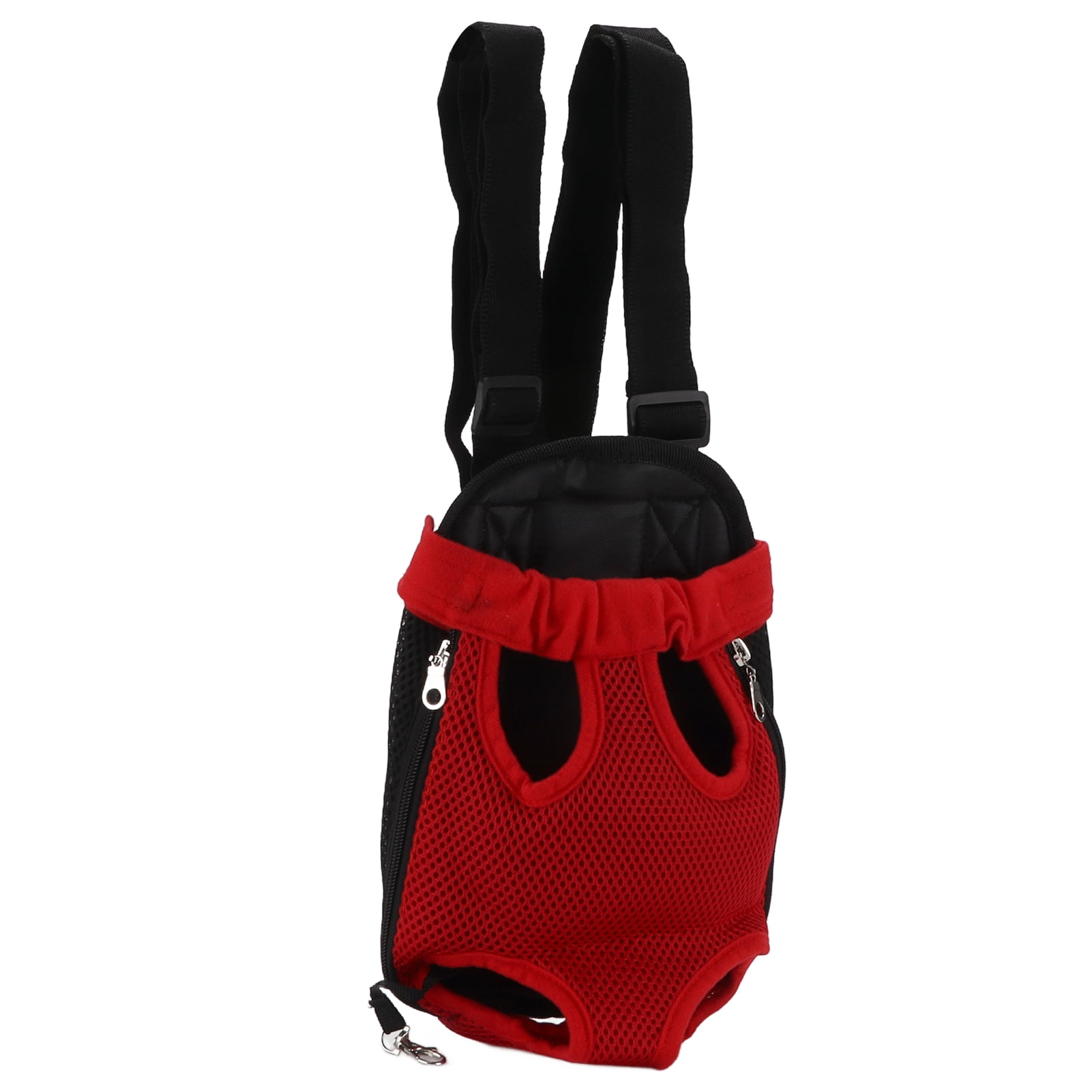 Pet Carrier Backpack, Elastic Opening Lightweight Pet Chest Backpack  For Bike For Motorcycle For Travel For Hiking Red S